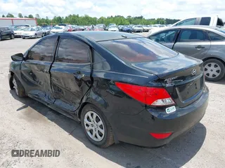 2013 Hyundai Accent GLS with VIN KMHCT4AE3DU459670, listed as a IAAI auction lot 39664548 with 155,591 mi miles. Bid and sale history available at carsss.com. Image 3.