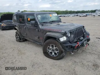 2021 Jeep Wrangler Unlimited Rubicon z VIN 1C4HJXFN5MW611642, wystawiony jako Copart lot #53529615 z przebiegiem 43 398 mil mil oraz Szkoda całkowita • Salvage title. Historia ofert i sprzedaży dostępna na DreamBid. Obrazek 4.