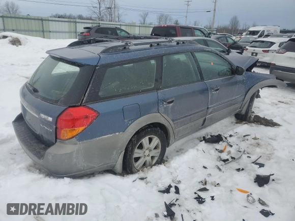 2005 Subaru Legacy Outback z VIN 4S4BP61C057316427, wystawiony jako Copart lot #46159615 z przebiegiem 108 665 mil mil oraz Szkody całkowita. Historia ofert i sprzedaży dostępna na DreamBid. Obrazek 3.