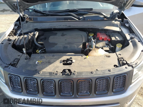 2021 Jeep Compass Altitude with VIN 3C4NJCBB3MT603861, listed as a Copart auction lot 46654955 with 69,408 mi miles and Salvage title. Bid and sale history available at DreamBid. Image 12.