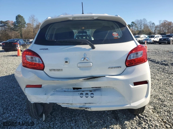 2019 Mitsubishi Mirage ES with VIN ML32A3HJ4KH012969, listed as a Copart auction lot 81816884 with 40,822 mi miles and Salvage Title. Bid and sale history available at carsss.com. Image 6.