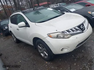 2009 Nissan Murano SL with VIN JN8AZ18WX9W203808, listed as a IAAI auction lot 41415473 with 1 mi miles. Bid and sale history available at carsss.com. Image 1.
