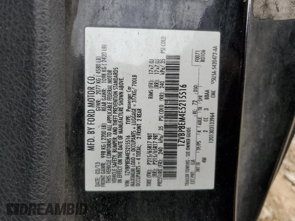 2014 Ford Mustang V6 with VIN 1ZVBP8EM4E5215516, listed as a Copart auction lot 49997685 with 142,980 mi miles and Salvage Title. Bid and sale history available at carsss.com. Image 15.