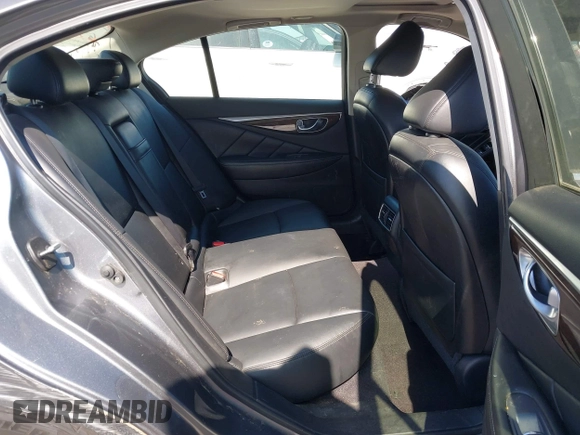 2019 Infiniti Q50 Luxe with VIN JN1EV7APXKM511385, listed as a IAAI auction lot 41647699 with 34,489 mi miles and . Bid and sale history available at DreamBid. Image 8.