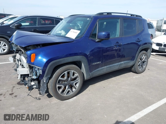 2018 Jeep Renegade Latitude with VIN ZACCJABB0JPH10574, listed as a IAAI auction lot 41736481 with 70,730 mi miles and . Bid and sale history available at DreamBid. Image 18.
