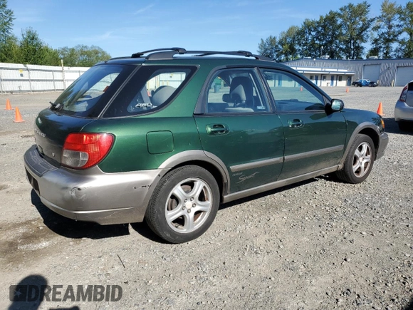 2002 Subaru Impreza Outback Special Sports with VIN JF1GG68562G832598, listed as a Copart auction lot 63686595 with 123,183 mi miles and Salvage title. Bid and sale history available at DreamBid. Image 3.