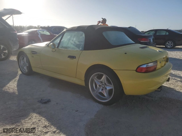 1999 BMW Z3 3.2L with VIN WBSCK9335XLC88054, listed as a Copart auction lot 76987034 with 0 mi miles and Salvage Title. Bid and sale history available at carsss.com. Image 2.