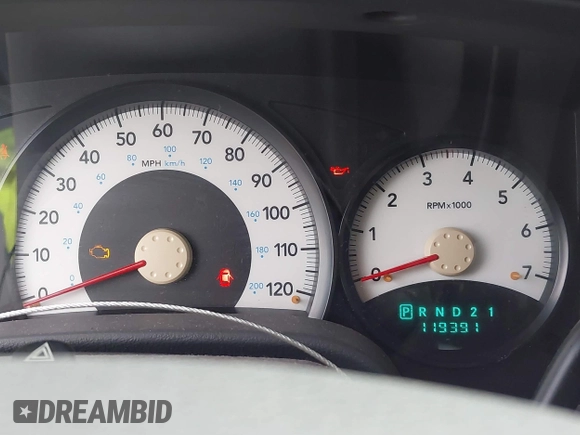 2005 Dodge Durango SXT with VIN 1D4HD38N45F506298, listed as a IAAI auction lot 41198077 with 119,391 mi miles and . Bid and sale history available at DreamBid. Image 7.
