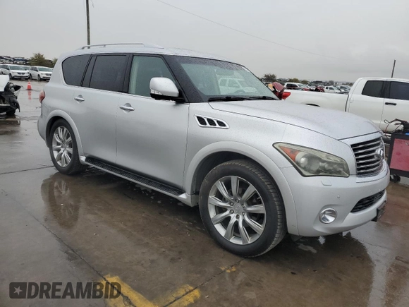 2011 Infiniti QX56 7-passenger with VIN JN8AZ2NE7B9006116, listed as a Copart auction lot 83417134 with 136,200 mi miles and Clean Title. Bid and sale history available at carsss.com. Image 4.