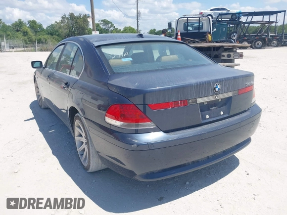 2002 BMW 7 Series 745i with VIN WBAGL63462DP50504, listed as a IAAI auction lot 41698849 with 128,939 mi miles and . Bid and sale history available at DreamBid. Image 3.