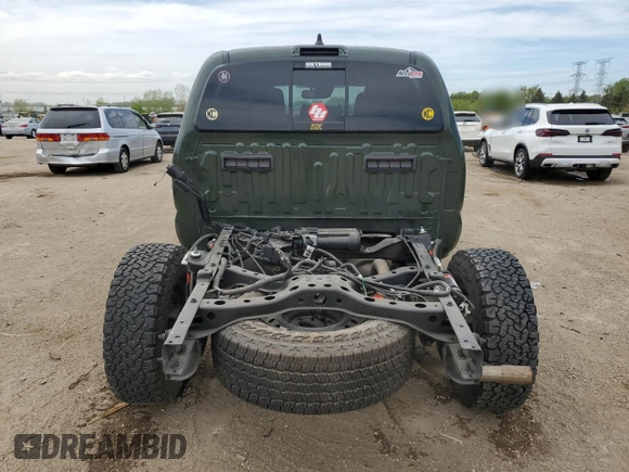 2022 Toyota Tacoma SR with VIN 3TMCZ5AN3NM511541, listed as a Copart auction lot 56299195 with 33,427 mi miles and Salvage title. Bid and sale history available at DreamBid. Image 6.