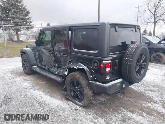 2023 Jeep Wrangler Sport S with VIN 1C4HJXDG8PW653828, listed as a IAAI auction lot 41239974 with 16,076 mi miles and . Bid and sale history available at DreamBid. Image 3.