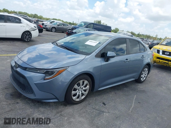 2020 Toyota Corolla LE with VIN 5YFEPRAE2LP070450, listed as a IAAI auction lot 40061850 with 62,850 mi miles. Bid and sale history available at carsss.com. Image 18.