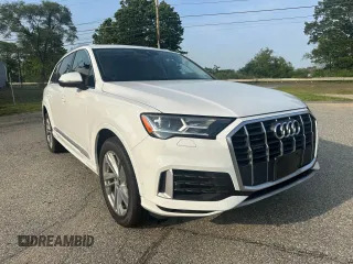 2021 Audi Q7 Premium Plus with VIN WA1LXAF70MD014461, listed as a Copart auction lot 62428405 with 63,076 mi miles and Clean title. Bid and sale history available at DreamBid. Image 1.