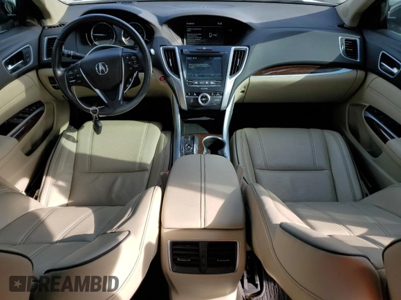 2018 Acura TLX w/Technology Pkg with VIN 19UUB3F55JA000511, listed as a Copart auction lot 47259135 with 48,259 mi miles and Salvage Title. Bid and sale history available at carsss.com. Image 8.