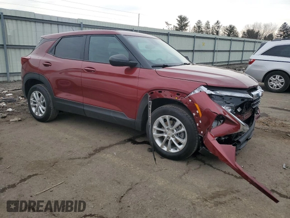 2024 Chevrolet TrailBlazer LS with VIN KL79MNSL9RB079327, listed as a Copart auction lot 46916855 with 4,807 mi miles and Salvage Title. Bid and sale history available at DreamBid. Image 4.