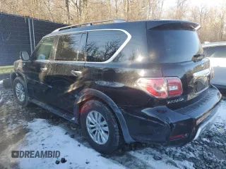 2018 Nissan Armada SV with VIN JN8AY2ND8J9051980, listed as a Copart auction lot 88018675 with 115,068 mi miles and Salvage Title. Bid and sale history available at carsss.com. Image 2.