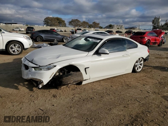 2014 BMW 4 Series 435i with VIN WBA3R1C5XEF729110, listed as a Copart auction lot 44313485 with 147,046 mi miles and Salvage Title. Bid and sale history available at carsss.com. Image 1.