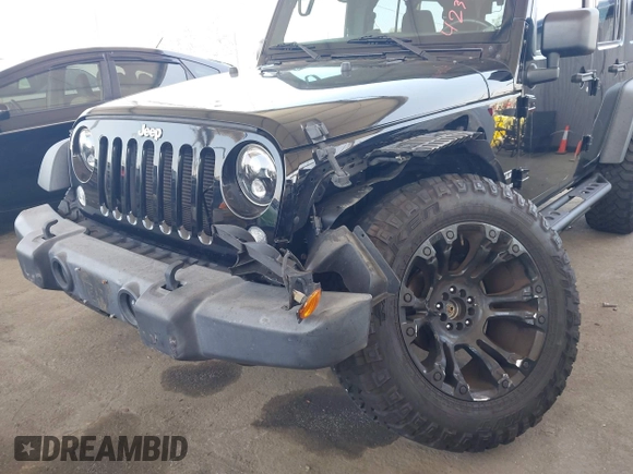 2016 Jeep Wrangler Unlimited Sport with VIN 1C4BJWDG7GL155900, listed as a IAAI auction lot 42380356 with 78,582 mi miles and . Bid and sale history available at DreamBid. Image 6.