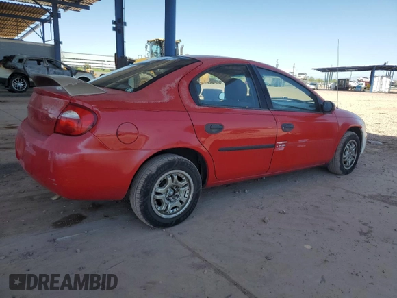 2004 Dodge Neon SE z VIN 1B3ES26C94D507377, wystawiony jako Copart lot #58081945 z przebiegiem 107 527 mil mil oraz Tytuł czysty. Historia ofert i sprzedaży dostępna na DreamBid. Obrazek 3.