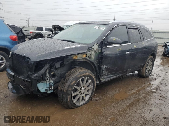 2014 Buick Enclave Leather with VIN 5GAKRBKD5EJ182453, listed as a Copart auction lot 47258225 with 117,424 mi miles and Salvage Title. Bid and sale history available at carsss.com. Image 1.