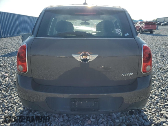 2011 MINI Countryman with VIN WMWZB3C53BWM00724, listed as a Copart auction lot 52293575 with Not Provided miles and Salvage Title. Bid and sale history available at DreamBid. Image 6.