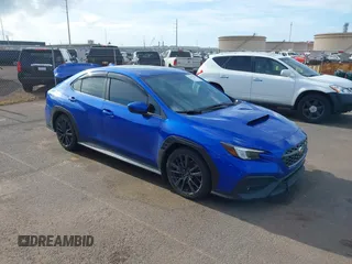 2022 Subaru WRX Premium with VIN JF1VBAF66N9022448, listed as a IAAI auction lot 42043788 with 38,018 mi miles and . Bid and sale history available at DreamBid. Image 1.