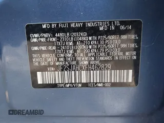 2015 Subaru Forester 2.5i Limited with VIN JF2SJAHCXFH462829, listed as a IAAI auction lot 42182386 with 151,115 mi miles. Bid and sale history available at carsss.com. Image 9.