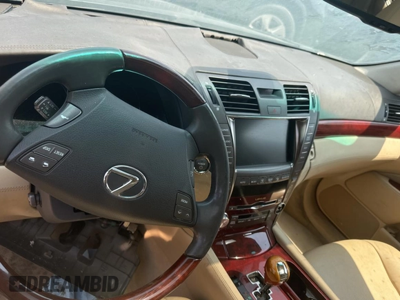 2009 Lexus LS 600h L with VIN JTHDU46F995010372, listed as a Copart auction lot 62783465 with Not provided miles and Salvage title. Bid and sale history available at DreamBid. Image 9.