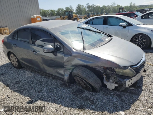 2012 Honda Civic LX с VIN 19XFB2F55CE064582, выставлен на аукционе Copart как лот 56233345 с пробегом 171 996 миль миль и Списание • Salvage title. История ставок и продаж доступна на DreamBid. Изображение 4.