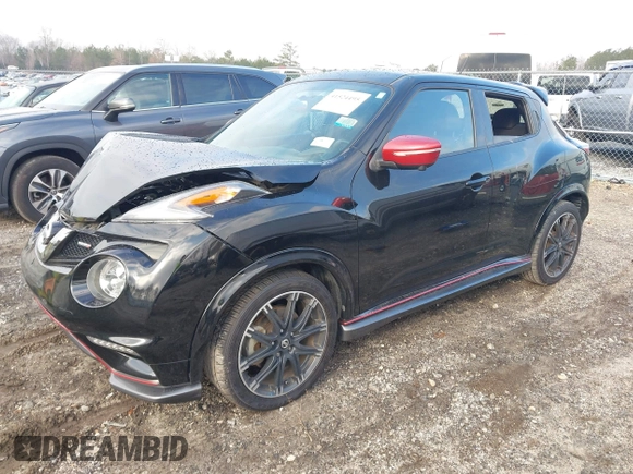 2015 Nissan Juke SV with VIN JN8AF5MV7FT554864, listed as a IAAI auction lot 41524495 with 159,075 mi miles. Bid and sale history available at carsss.com. Image 2.