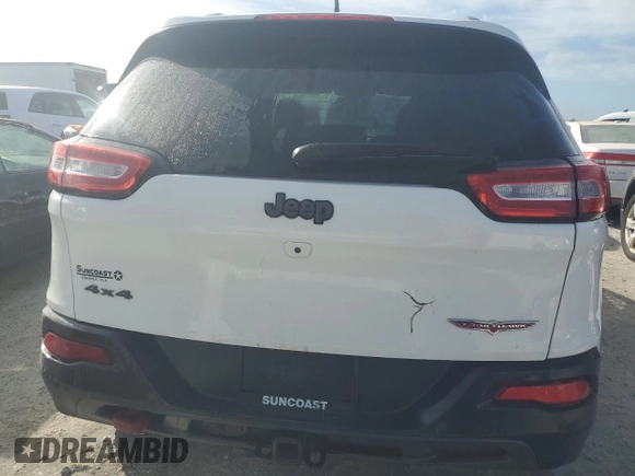 2017 Jeep Cherokee Trailhawk L Plus with VIN 1C4PJMBS8HW587946, listed as a Copart auction lot 74770864 with 0 mi miles and Non Repairable. Bid and sale history available at carsss.com. Image 6.