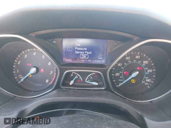2013 Ford Focus SE with VIN 1FADP3F27DL178733, listed as a IAAI auction lot 41597711 with 206,967 mi miles. Bid and sale history available at carsss.com. Image 7.