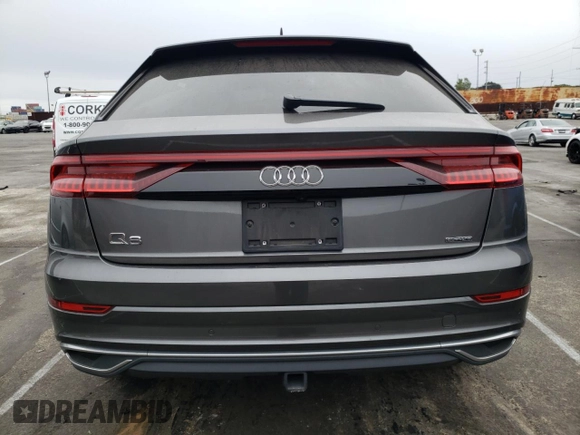 2019 Audi Q8 Premium with VIN WA1AVAF19KD016537, listed as a Copart auction lot 47663195 with 70,409 mi miles and Salvage Title. Bid and sale history available at carsss.com. Image 6.