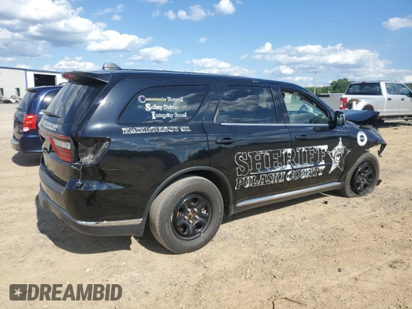 2022 Dodge Durango Special Service with VIN 1C4RDJFG2NC184532, listed as a Copart auction lot 58912345 with Not provided miles and Salvage title. Bid and sale history available at DreamBid. Image 3.