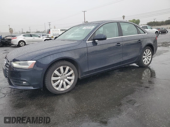 2013 Audi A4 Premium with VIN WAUAFAFL5DN017960, listed as a Copart auction lot 44428155 with 89,084 mi miles and Salvage Title. Bid and sale history available at carsss.com. Image 1.