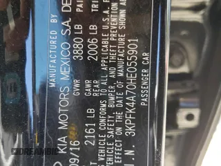 2017 Kia Forte LX with VIN 3KPFK4A70HE055901, listed as a Copart auction lot 54274885 with 159,185 mi miles and Salvage Title. Bid and sale history available at carsss.com. Image 12.