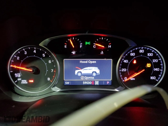 2020 GMC Acadia SLT with VIN 1GKKNULS6LZ238597, listed as a Copart auction lot 41644325 with 59,030 mi miles and Salvage Title. Bid and sale history available at DreamBid. Image 9.