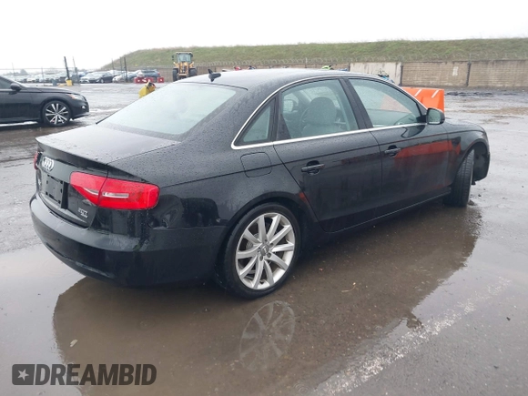 2013 Audi A4 Premium Plus with VIN WAUFFAFL1DN030548, listed as a IAAI auction lot 41523842 with 60,011 mi miles. Bid and sale history available at carsss.com. Image 4.