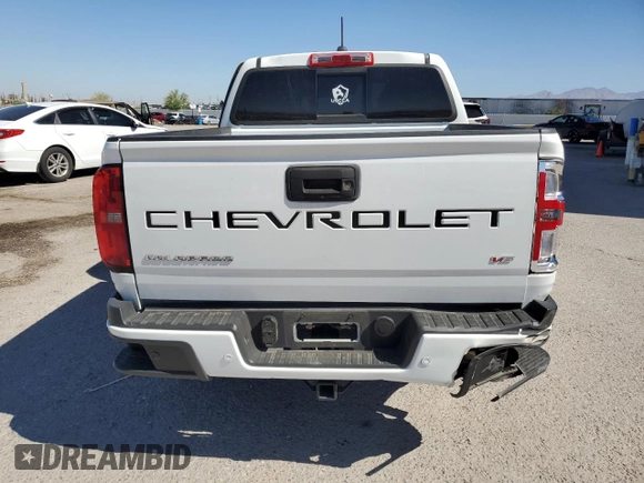 2021 Chevrolet Colorado 2WD Z71 with VIN 1GCGSDEN7M1201219, listed as a Copart auction lot 61310215 with 184,819 mi miles and Salvage title. Bid and sale history available at DreamBid. Image 6.