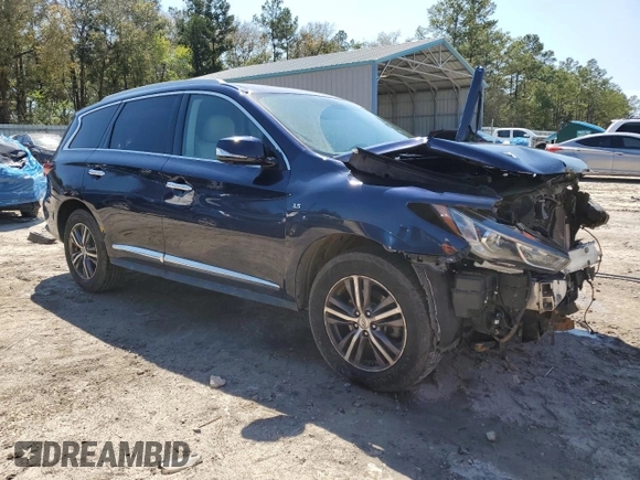 2017 Infiniti QX60 with VIN 5N1DL0MM9HC526851, listed as a Copart auction lot 49279855 with 121,808 mi miles and Salvage Title. Bid and sale history available at carsss.com. Image 4.
