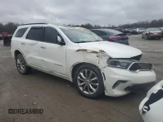 2021 Dodge Durango Citadel with VIN 1C4RDJEGXMC663118, listed as a Copart auction lot 43566615 with 83,284 mi miles and Salvage title. Bid and sale history available at DreamBid. Image 4.
