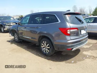 2019 Honda Pilot EX-L with VIN 5FNYF6H55KB082929, listed as a IAAI auction lot 42057611 with 93,532 mi miles and . Bid and sale history available at DreamBid. Image 3.