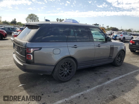 2018 Land Rover Range Rover HSE z VIN SALGS2SV4JA500860, wystawiony jako Copart lot #46641025 z przebiegiem 80 698 mil mil oraz Szkoda całkowita • Salvage title. Historia ofert i sprzedaży dostępna na DreamBid. Obrazek 3.