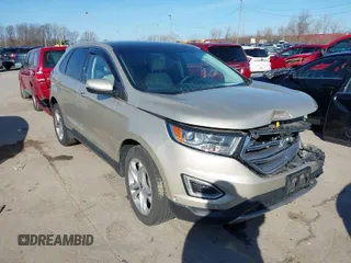 2018 Ford Edge Titanium with VIN 2FMPK4K8XJBC26173, listed as a IAAI auction lot 41768910 with 124,936 mi miles. Bid and sale history available at carsss.com. Image 1.