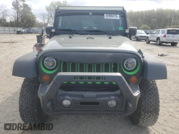 2010 Jeep Wrangler Unlimited Sahara with VIN 1J4BA5H1XAL146481, listed as a Copart auction lot 50998415 with 188,915 mi miles and Clean Title. Bid and sale history available at carsss.com. Image 6.