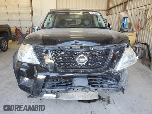 2017 Nissan Armada SV with VIN JN8AY2ND1H9003344, listed as a Copart auction lot 47831535 with 99,856 mi miles and Salvage Title. Bid and sale history available at carsss.com. Image 5.