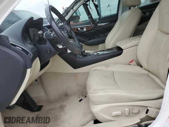2014 Infiniti Q50 Premium with VIN JN1BV7AR9EM689488, listed as a Copart auction lot 51466605 with Not Provided miles and Salvage Title. Bid and sale history available at DreamBid. Image 7.