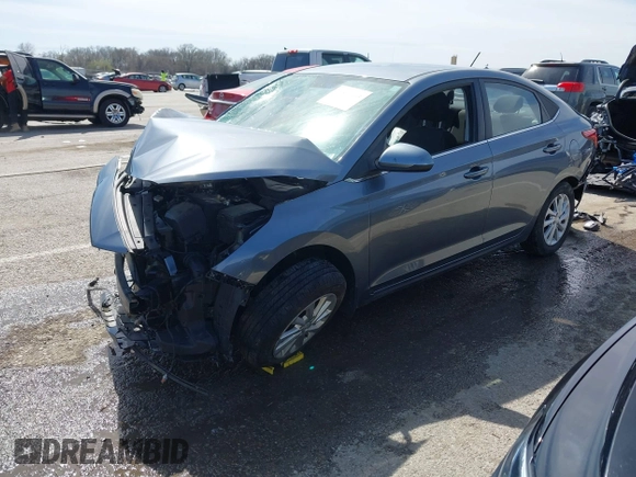 2020 Hyundai Accent SE with VIN 3KPC24A60LE094667, listed as a IAAI auction lot 41819903 with 55,577 mi miles. Bid and sale history available at carsss.com. Image 2.