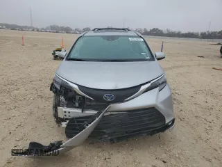 2025 Toyota Sienna XLE with VIN 5TDJRKEC2SS234150, listed as a Copart auction lot 43014285 with 5,996 mi miles and Salvage Title. Bid and sale history available at carsss.com. Image 5.